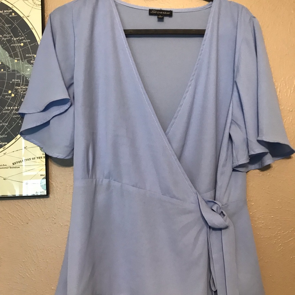 Flowy tie blouse